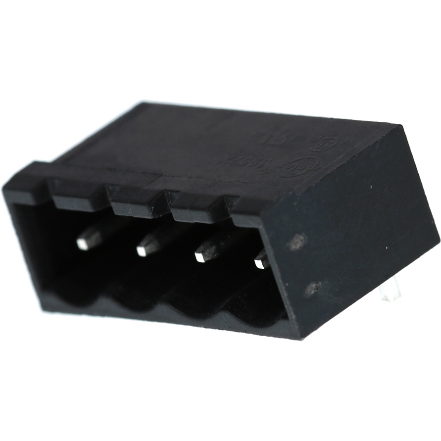 Molex-39522-1004 Piastre connettori e prese PCB Conn Shrouded Header (4 Sides) HDR 4 POS 5mm Solder RA Thru-Hole Eurostyle