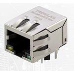taoglas-TMJG4813-8KGDNL4 Steckverbinder, Telefon und Telekommunikation RJ45 connector with integrated magnetics 1G Base-T Single Port Tab-DOWN with right angle THT mount and LED
