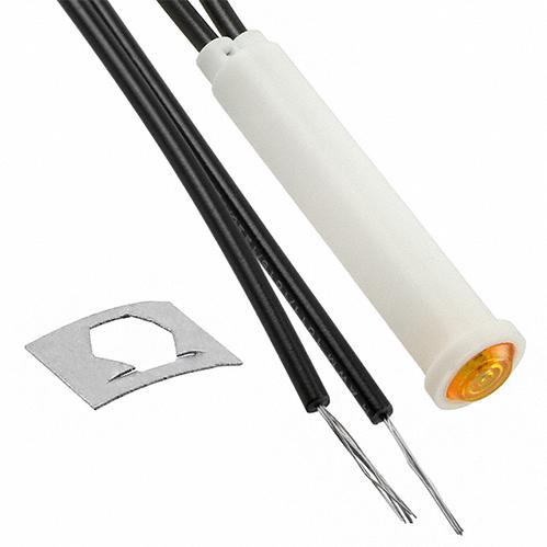 VCC (Visual Communications Company, LLC)-2120A3 Panel Mount Indicators Panel Mount Indicator Round 0.31" Neon 125V Wire AMB