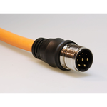 Brad M23 Single Ended Cordset 8 Poles Male (Straight) to Pigtail 19/16 AWG WSOR Cable 3.0m (9.84ft) Length