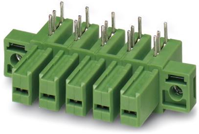 PHOENIX CONTACT-1708718 Connector Headers and PCB Receptacles Conn Wire to Board F 2 POS 7.62mm Solder RA Side Entry Thru-Hole