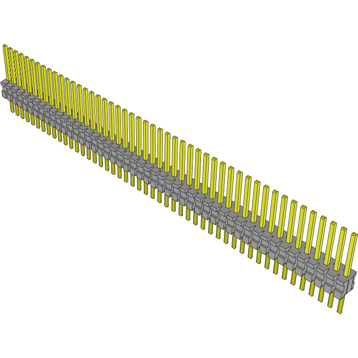 Samtec-TMS-148-01-G-S Connector Headers and PCB Receptacles Conn Unshrouded Header HDR 48 POS 1.27mm Solder ST Top Entry Thru-Hole Tube