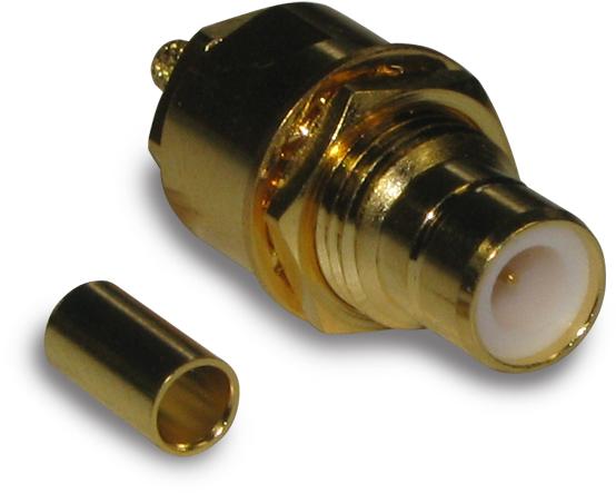 Amphenol RF-142111 射频连接器 Conn SMZ 0Hz to 4GHz 75Ohm Solder ST Panel Mount F Gold