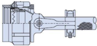 Glenair-319H064XO23LR Schrumpfbalgenadapter EMI/RFI Backshell 23 Shell Size Composite Rotatable
