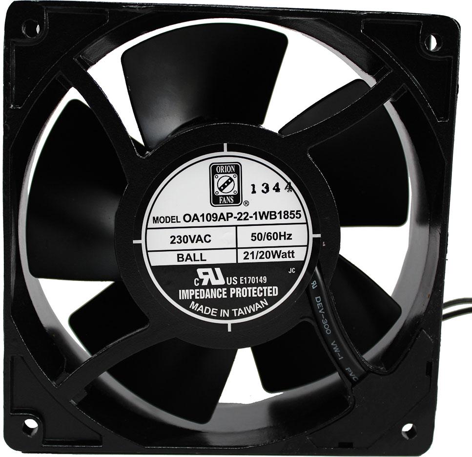 ORION FANS-OA109AP-22-1WB1855 Gebläse und Lüfter AC Fan Axial Ball Bearing 230V 200V to 240V 90CFM/105CFM 48dB 119.5 X 119.5 X 38.5mm High Speed