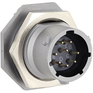 Eaton-UT0X712D8SY Steckverbinder, rund Conn Circular SKT 8 POS Solder ST Jam Nut 8 Terminal 1 Port