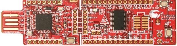 Infineon Technologies AG-CY8CKIT-146 嵌入式系统开发板和套件 CY8C4246PVI-DS402/CY8C5868LTI-LP039 Microcontroller Development Kit