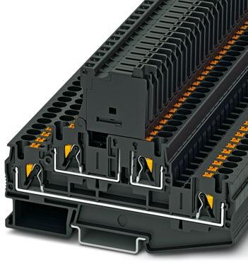 PHOENIX CONTACT-3211888 连接器接线板 Conn Fuse Modular Terminal Block 4 POS Spring Clamp 28A