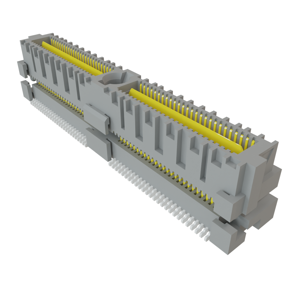 Samtec-QMS-052-09.75-S-D-A Cabezales del conector y receptáculos PCB Conn Micro High Speed Terminal Strip HDR 104 POS 0.635mm Solder ST SMD Tray