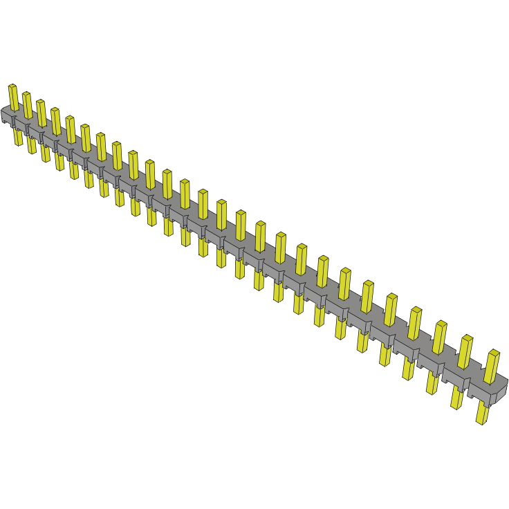Samtec-MTLW-126-06-T-S-120 Connector Headers and PCB Receptacles Conn Unshrouded Header HDR 26 POS 2.54mm Solder ST Top Entry Thru-Hole Bulk