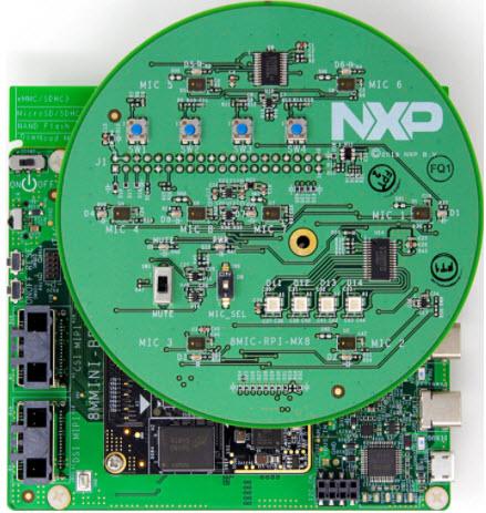 NXP Semiconductors-8MIC-RPI-MX8 Development Kits and Tools Microphone Audio Component Evaluation Board