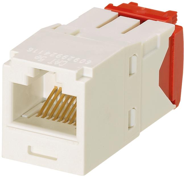 Panduit-CJ5E88TGIW Steckverbinder, Telefon und Telekommunikation Conn RJ-45 F 8 POS IDT ST Cable Mount 8 Terminal 1 Port Cat 5e