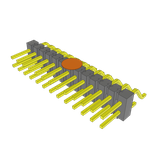 Conn Unshrouded Header HDR 26 POS 2.54mm Solder RA Side Entry SMD T/R