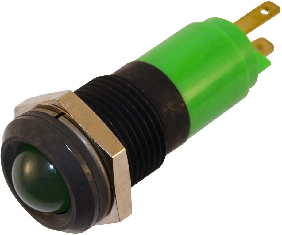 Wamco, Inc-WL-192A1351 Panel Mount Indicators LED Panel Mount Indicator Uni-Color Green 1400mcd 2-Pin