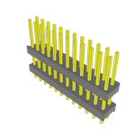 Conn Board Stacker HDR 24 POS 2.54mm Solder ST Top Entry Thru-Hole Bulk