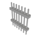 Conn Board Stacker HDR 7 POS 2mm Solder ST Top Entry Thru-Hole Bulk