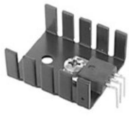 Boyd Corporation-530613B00000G Disipador de calor Heat Sink Passive TO-220 Horizontal Screw Mount Aluminum 16.7°C/W Black Anodized