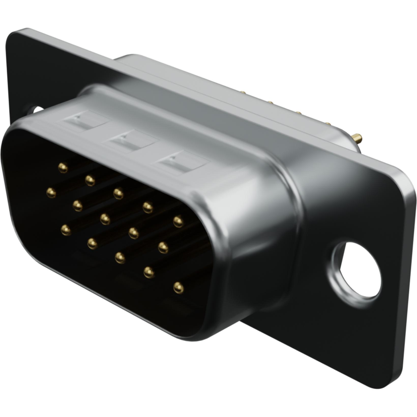 Molex-1731130078 Steckverbinder, D-Sub Conn D-Sub M 15 POS 1.98mm Solder ST Thru-Hole 15 Terminal 1 Port Tray