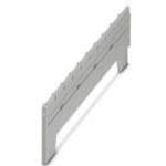 DIN rail housing, Partition plate, Housing cover, width: 2.69 mm, height: 112.2 mm, color: light gray (7035)