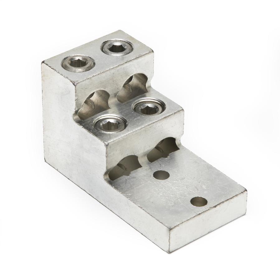 BURNDY-K22A36U2 Steckverbinderanschlüsse Lug Terminal 2AWG Aluminum 125mm Tin