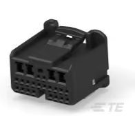 TE Connectivity-1318756-2 Gaine de câblage de raccordement discret Conn Housing PL 24 POS 2.2mm Crimp ST Cable Mount Black Bag