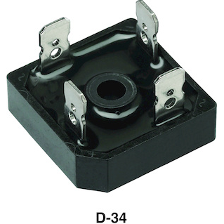 Vishay-VS-26MB10A Brückengleichrichter Diode Rectifier Bridge Single 100V 25A 4-Pin Case D-34