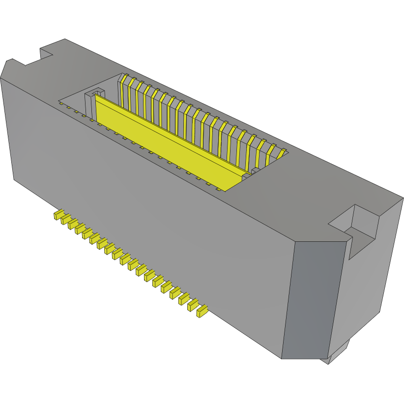 Samtec-MIT-019-02-F-D 连接器插头及 PCB 插座 Conn Micro High Speed Terminal Strip HDR 38 POS 0.635mm Solder ST Top Entry SMD Tray