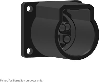 SOURIAU-UTL0103G1P Connector Circular Conn Circular PIN 4 POS Crimp ST Flange Mount 4 Terminal 1 Port