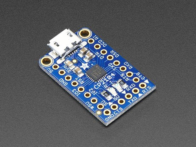 Adafruit Industries-3309 Development Kits and Tools CP2104 USB Interface IC Breakout Board