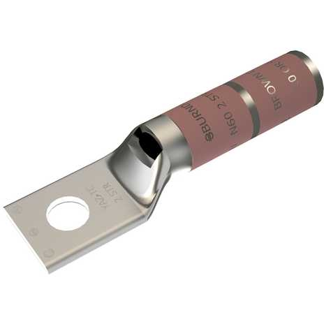 BURNDY-YAZ2CTC38 连接器端子 Lug Terminal 2AWG Copper Brown 61mm Electro Tin Carton