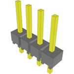 Conn Unshrouded Header HDR 4 POS 2.54mm Solder ST Top Entry Thru-Hole Bulk