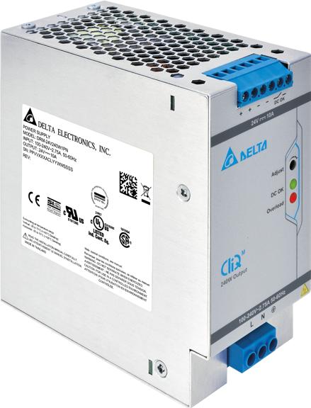 Delta Electronics-DRM-24V240W1PN AC to DC Power Supplies AC/DC Power Supply Single-OUT 24V 10A 240W 9-Pin Carton