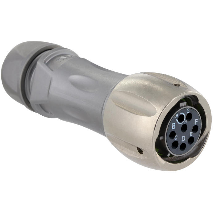 Eaton-UT0X6MS12E8PY Steckverbinder, rund Conn Circular PIN 8 POS Crimp ST Cable Mount 8 Terminal 1 Port