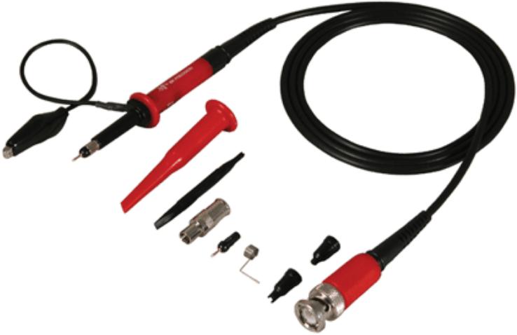 B&K Precision-PR 37AR Test and Measurement Accessories 150 MHz 10:1 Oscilloscope Scope Probe Kit, Red