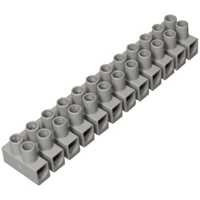 CamdenBoss Ltd-CTSN631/12W Connector Terminal Blocks Conn Barrier Strip 12 POS 8mm Screw ST Cable Mount 32A