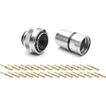 Conn Circular PIN 28 POS Crimp ST Cable Mount 28 Terminal 1 Port Box