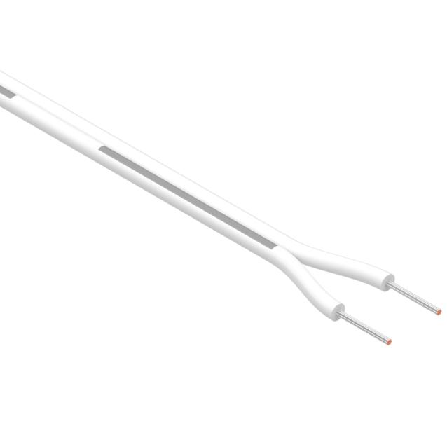 Tensility International-30-00806 Câble multiconducteur Multi-Conductor Cable 2Conductors 26AWG 2.9mm 300V White Polyvinyl Chloride