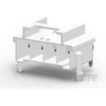 TE Connectivity-1969694-4 Connector Headers and PCB Receptacles Conn Wire to Board HDR 4Power POS 6mm Solder RA Side Entry Thru-Hole Tray