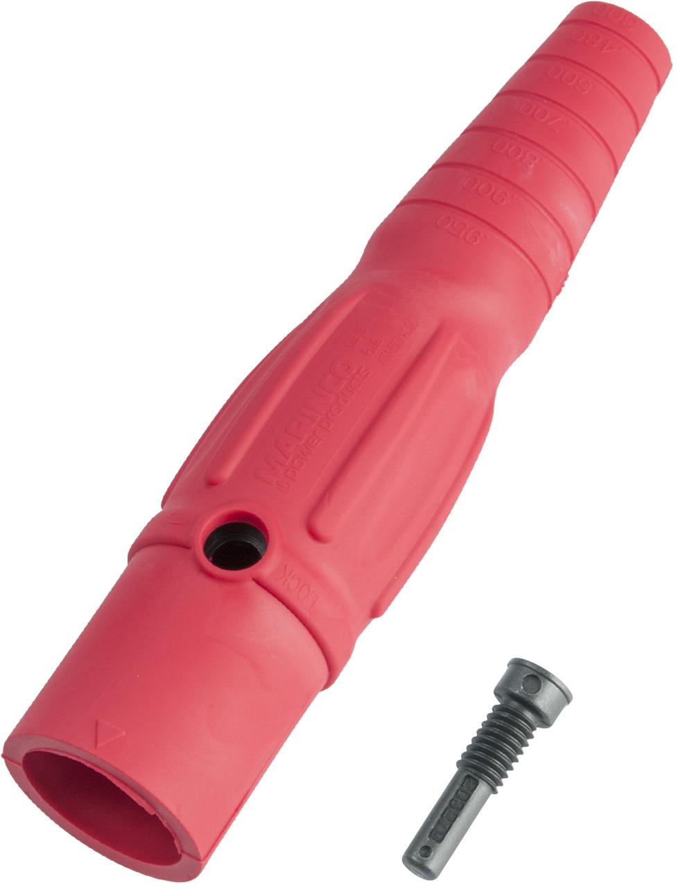 Marinco-CLSMBOOT-C Potenza del connettore CLS SERIES RED (C) MALE BOOT W/SCREW