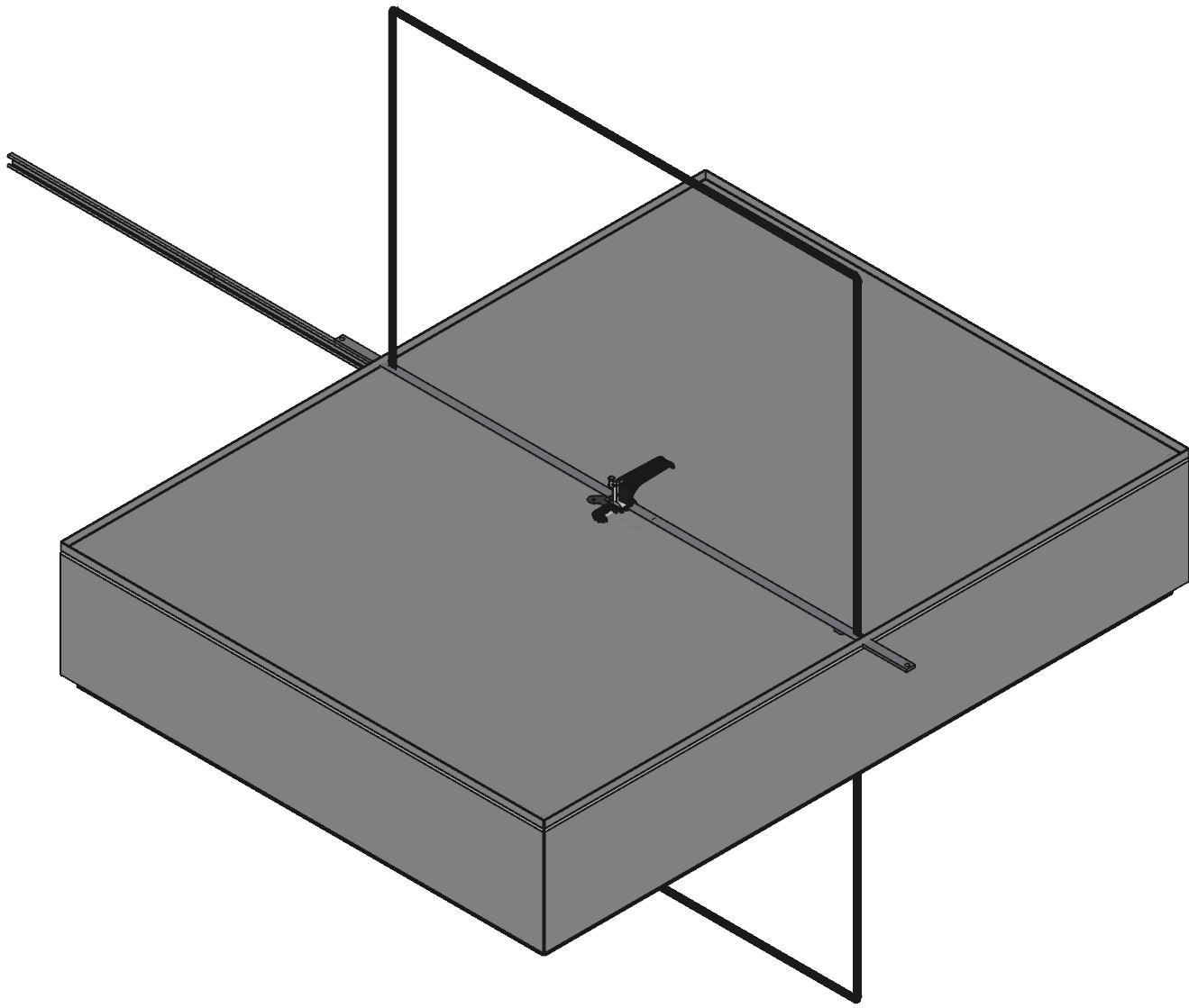Hammond Manufacturing-EN4SD48368GY Boîtes, boîtiers et supports Gray Steel Wall Mount Single Door Enclosure