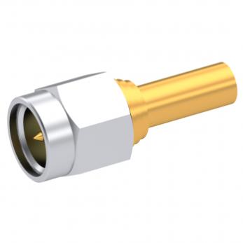 Radiall-9001-1033-003 RF-Steckverbinder Conn SMA 0Hz to 18GHz 50Ohm Solder ST Cable Mount PL Gold