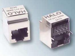 HALO Electronics, Inc-HFJV1-2450RL Connector Telephone and Telecom Conn RJ-45 F 8 POS 1.27mm Solder ST Thru-Hole 12 Terminal 1 Port