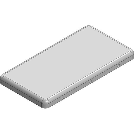 Masach Tech-MS321-10C-NS null 32.5 x 17 x 2.2mm Two-piece Drawn-Seamless RF Shield/EMI Shield COVER (Nickel-Silver)