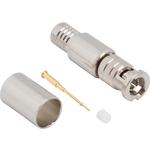 Conn HD-BNC 0Hz to 18GHz 75Ohm Crimp ST Cable Mount M Gold Bag