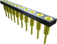 Samtec-HLST-102-07-S-D Steckverbinderleisten und Leiterplattenbuchsen Conn Socket and Terminal Strip SKT/HDR 4 POS 2.54mm Solder ST Thru-Hole Bulk