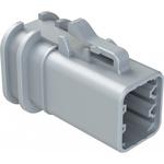 Conn Housing PL 6 POS Crimp ST Cable Mount Gray Box