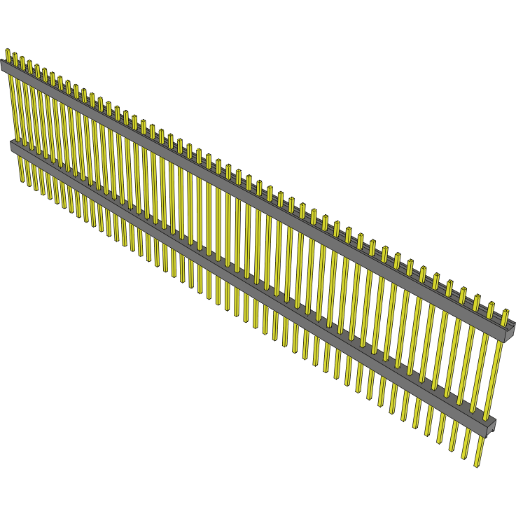Samtec-EW-50-19-T-S-900 Connector Headers and PCB Receptacles Conn Board Stacker HDR 50 POS 2.54mm Solder ST Top Entry Thru-Hole Bulk