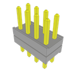 Conn Board Stacker HDR 8 POS 2mm Solder ST Top Entry Thru-Hole Bulk