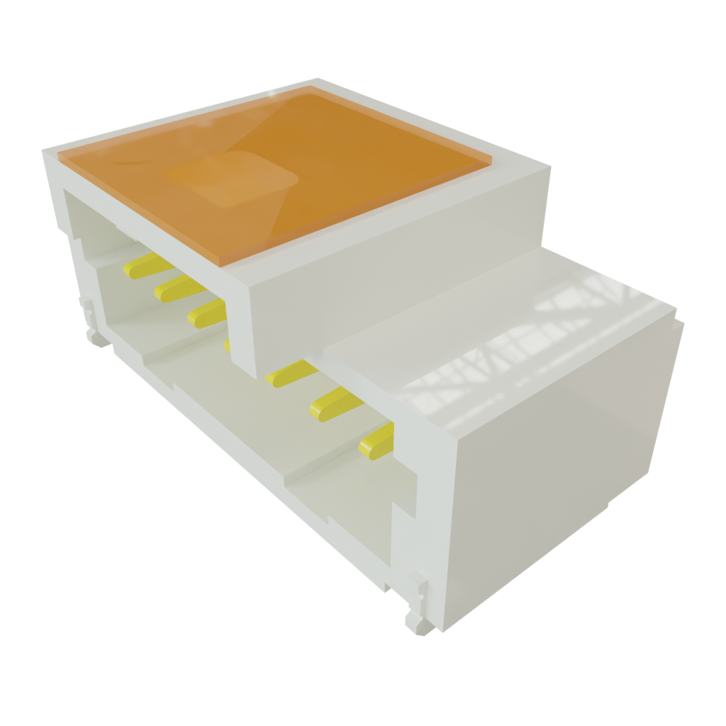 Samtec-T1M-07-F-SH-L-K Cabezales del conector y receptáculos PCB Conn Shrouded Header (4 Sides) HDR 7 POS 1mm Solder RA Side Entry SMD Micro Mate™ T/R