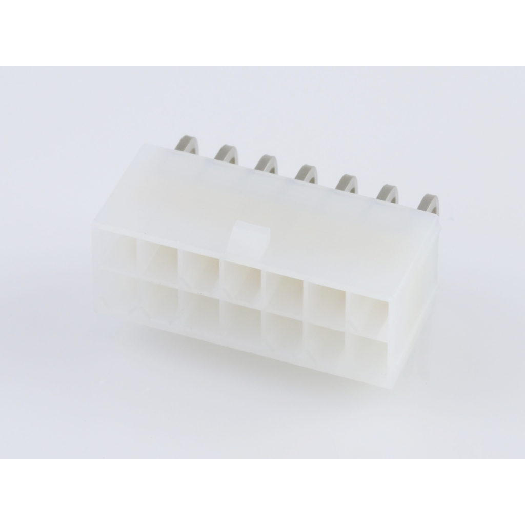 Molex-0039301141 Embases de raccordement et réceptacles PCB Conn Wire to Board HDR 14 POS 4.2mm Solder RA Side Entry Thru-Hole Mini-Fit Jr Bag